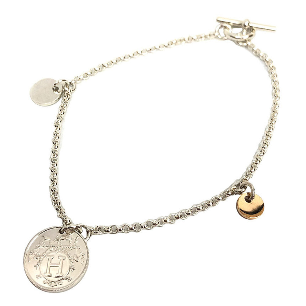 HERMES 18k Gold Charm Bracelet